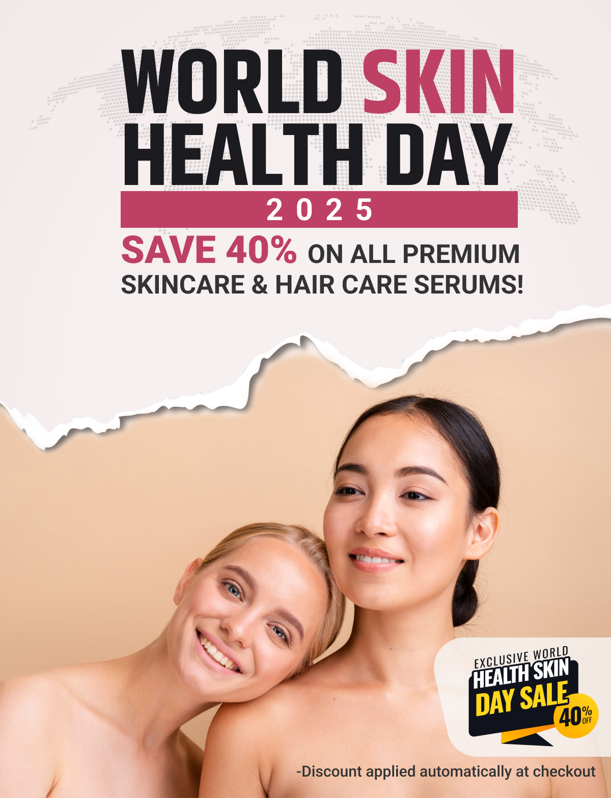 World Skin Health Day 2025 , Save 40% on All Premium Skincare & Haircare serums